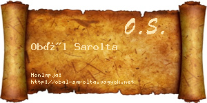 Obál Sarolta névjegykártya